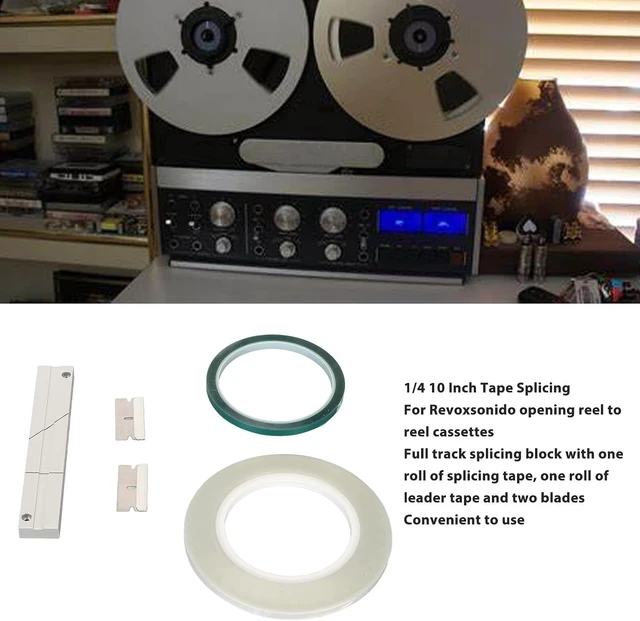 Alt view image 2 of 7 - Gugxiom 1/4 10 Inch Tape Splicing Set, Professional Tape Splicing Block