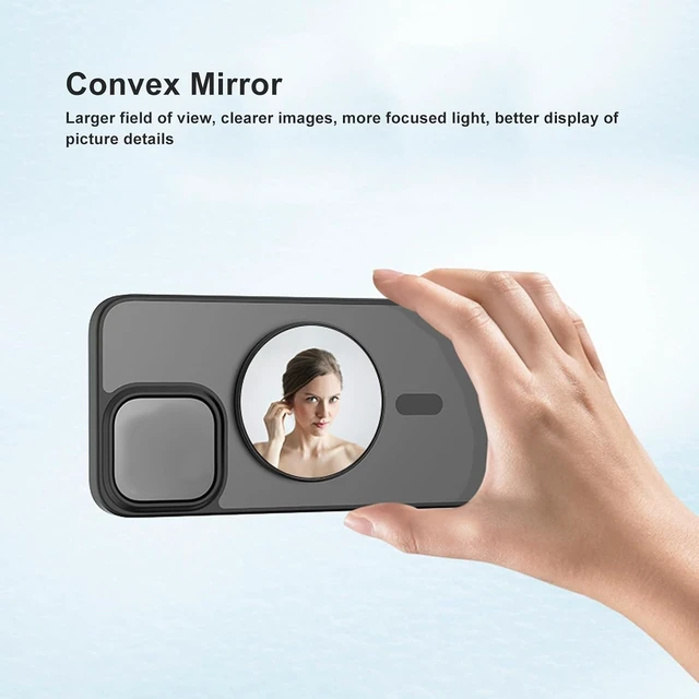 Alt view image 2 of 7 - Gugxiom Magnetic Phone Makeup Mirror, 2.28 inch Magnetic Selfie Mirror
