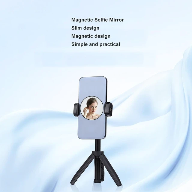 Alt view image 3 of 7 - Gugxiom Magnetic Phone Makeup Mirror, 2.28 inch Magnetic Selfie Mirror