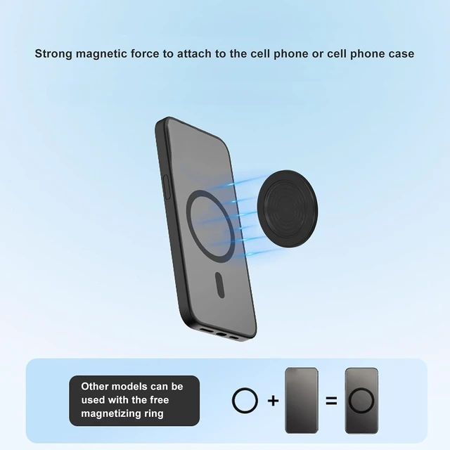 Alt view image 5 of 7 - Gugxiom Magnetic Phone Makeup Mirror, 2.28 inch Magnetic Selfie Mirror