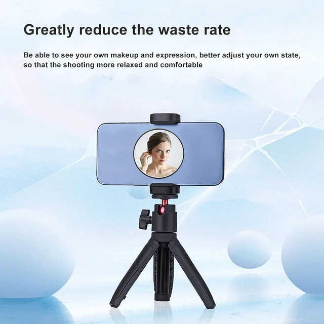 Alt view image 6 of 7 - Gugxiom Magnetic Phone Makeup Mirror, 2.28 inch Magnetic Selfie Mirror