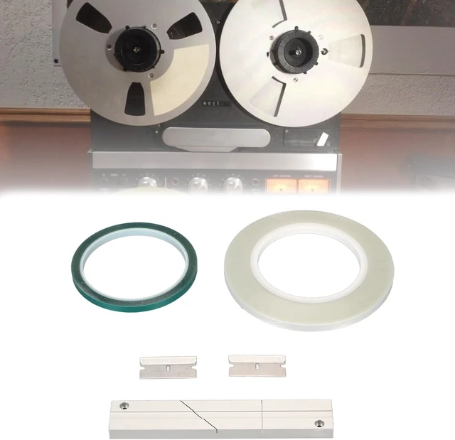 Alt view image 5 of 7 - Gugxiom 1/4 10 Inch Tape Splicing Set, Professional Tape Splicing Block