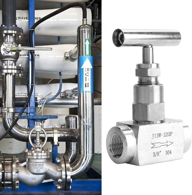 Alt view image 6 of 6 - Acogedor 3/8in Stainless Steel Needle Valve, BSPP Female Thread