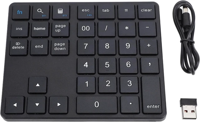 Alt view image 7 of 7 - Gugxiom Bluetooth Number Pad, 2.4G Numeric Keypad Numpad, 35 Keys
