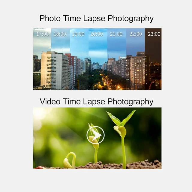 Alt view image 6 of 7 - 4K 32MP Time Lapse Camera, IP66 Mini Digital Camera, 6 Month Battery Life, for Plants, Outdoor Construction, Weather