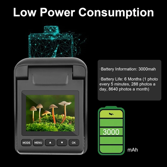 Alt view image 3 of 7 - 4K 32MP Time Lapse Camera, IP66 Mini Digital Camera, 6 Month Battery Life, for Plants, Outdoor Construction, Weather