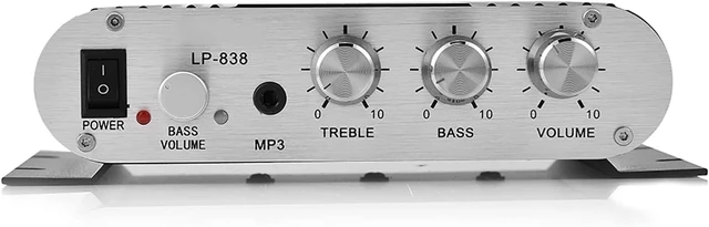 Alt view image 7 of 7 - Gugxiom Mini HiFi 2.1 Stereo Amplifier, 15Wx2 for Car Home Audio