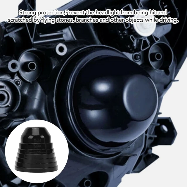 Alt view image 4 of 7 - Gugxiom 2Pcs Car Headlight Dust Covers, Cuttable, Universal Multi Size Kit