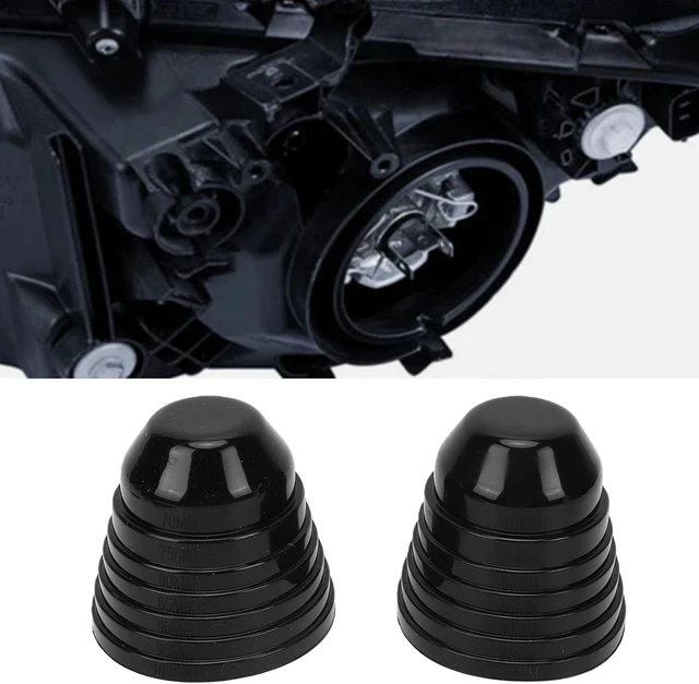 Alt view image 5 of 7 - Gugxiom 2Pcs Car Headlight Dust Covers, Cuttable, Universal Multi Size Kit