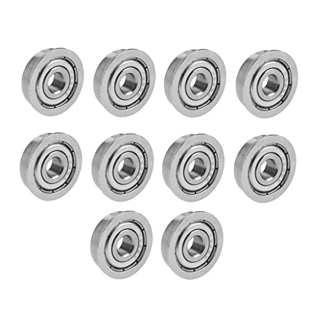 Alt view image 6 of 6 - Acogedor 10Pcs F625ZZ Double Shielded Ball Bearing 5x16x5mm Flanged