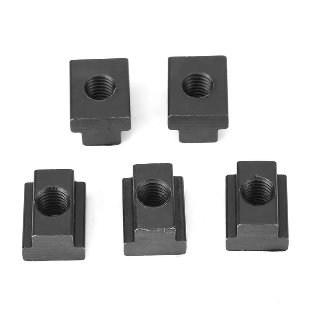 Alt view image 4 of 7 - Acogedor 5Pcs M10 T-Slot Nut Black Oxide Finish for Aluminum Extrusion
