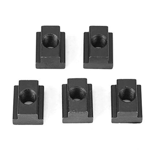 Alt view image 7 of 7 - Acogedor 5Pcs M10 T-Slot Nut Black Oxide Finish for Aluminum Extrusion