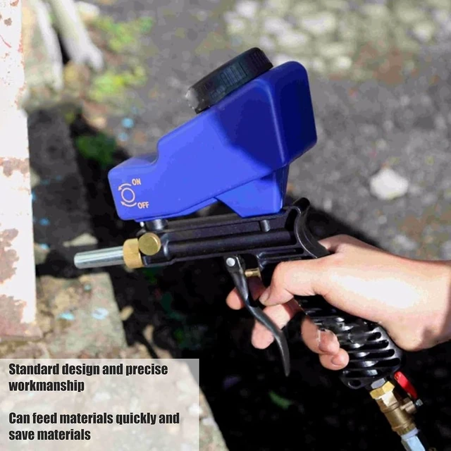 Alt view image 5 of 7 - Sand Blaster Gun Kit, 70-150 PSI 6000RPM Air Sand Blaster Handheld Portable Sandblaster Gun Tool, with Gravity Feed, Remove Paint, Rust, Stains