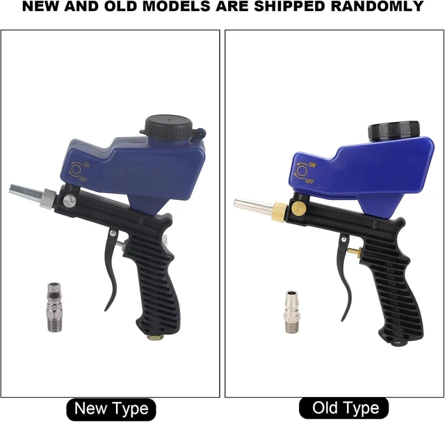 Alt view image 7 of 7 - Sand Blaster Gun Kit, 70-150 PSI 6000RPM Air Sand Blaster Handheld Portable Sandblaster Gun Tool, with Gravity Feed, Remove Paint, Rust, Stains