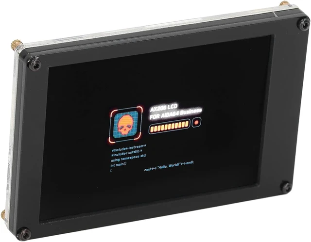 Alt view image 6 of 7 - Acogedor 3.5 inch IPS Monitor Sub Screen LCD Display Screen, with Bracket and USB Power Cable, for USB and, No Extra Power Supply