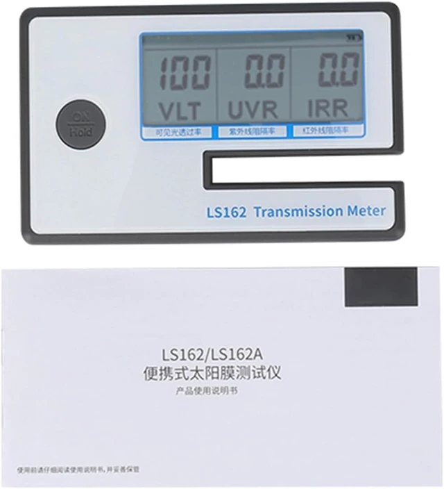 Alt view image 2 of 7 - Window Tint Meter, LS162 Solar Film Window Film Meter IR VL Tester, for Mesuring Film, Filmed Glass, Window Tint, Side Windshield etc