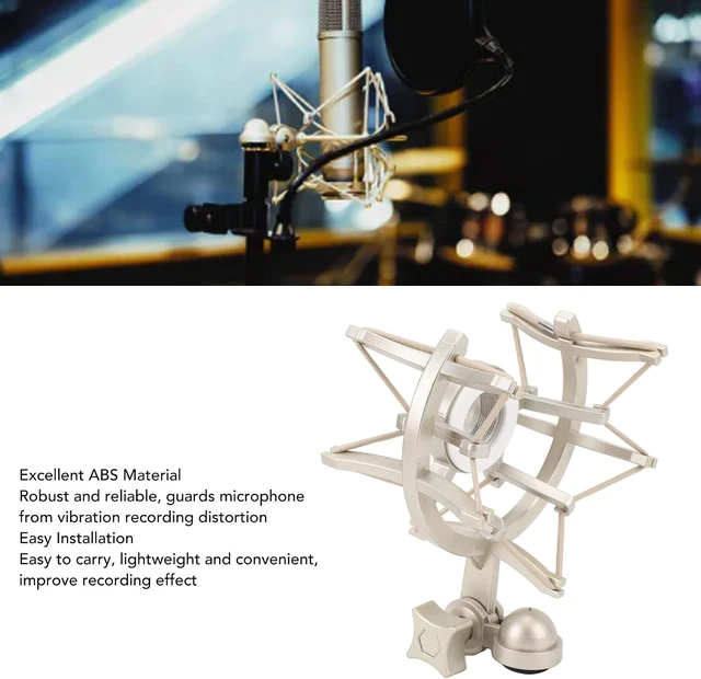 Alt view image 3 of 7 - Microphone Shock Mount, 25MM Anti Vibration Spider Shockmount, Mic Clip Holder Mount for Neumann TLM103, TLM193, TLM127, TLM170, MK4