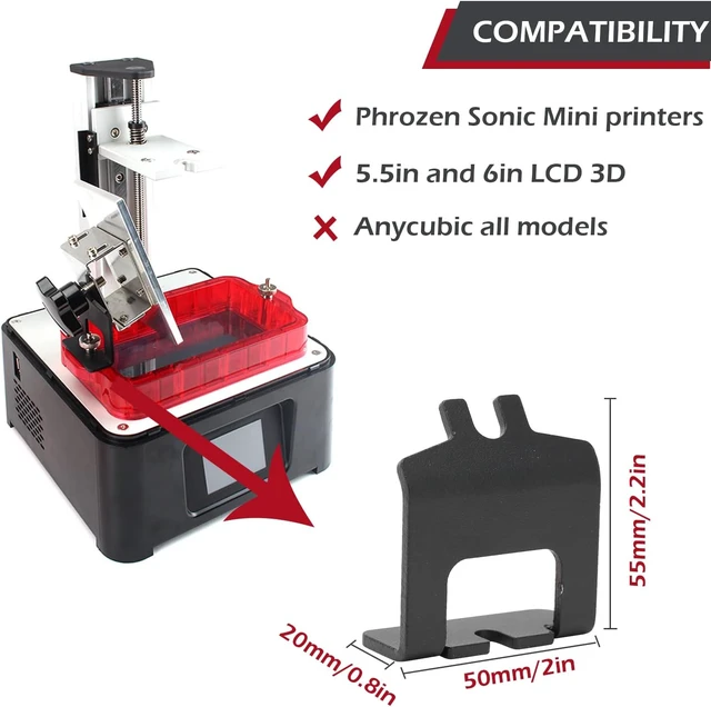 Alt view image 5 of 7 - 3D Printer Drip Holder, 3D Printer Drip Stand Resin , Resin Pallet Bracket, for Sonic Mini and Most 5.5in 6in LCD 3D Printers