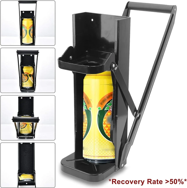 Alt view image 2 of 7 - 2.5L Can Crusher, Heavy Duty Can Crusher Wall Mounted Can Smasher for Recycling, Bottle Crusher for Tin Cans, Plastic Cans, Beer Cans, Aluminum Seltzer, Soda