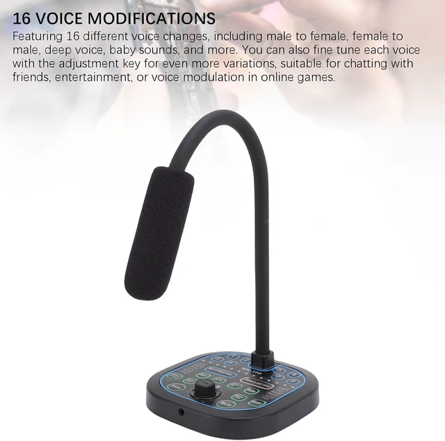 Alt view image 4 of 5 - Gugxiom Handheld Voice Changer Disguiser with 16 Sound Effects
