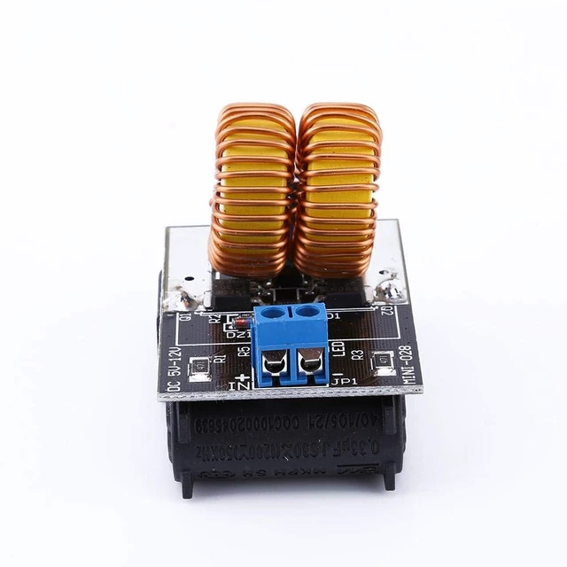 Alt view image 5 of 7 - ZVS Driver Module, 5V-12V 120W ZVS Low Voltage Induction Heating Board Power Supply Module with Coil