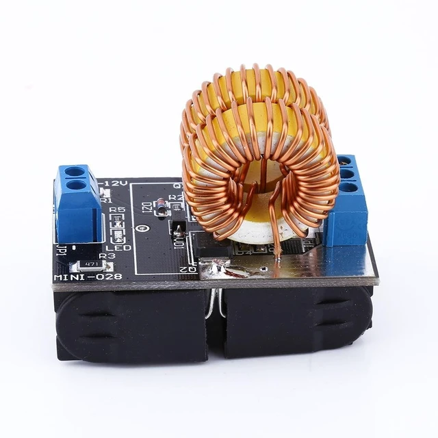 Alt view image 4 of 7 - ZVS Driver Module, 5V-12V 120W ZVS Low Voltage Induction Heating Board Power Supply Module with Coil