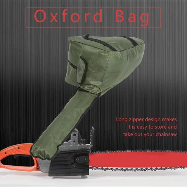 Alt view image 4 of 7 - Small Chainsaw Bag, Portable Small Chainsaw Carrying Bag, Oxford Cloth Chainsaw Case, for 12"/14"/16" Chainsaws (Army_Green)
