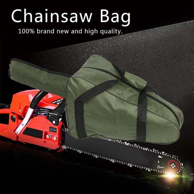 Alt view image 5 of 7 - Small Chainsaw Bag, Portable Small Chainsaw Carrying Bag, Oxford Cloth Chainsaw Case, for 12"/14"/16" Chainsaws (Army_Green)