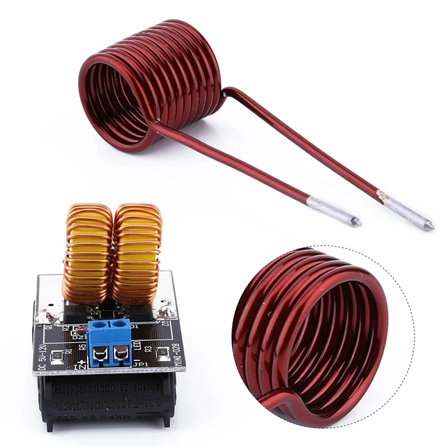 Alt view image 7 of 7 - ZVS Driver Module, 5V-12V 120W ZVS Low Voltage Induction Heating Board Power Supply Module with Coil