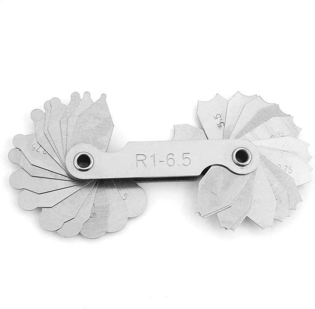 Alt view image 4 of 7 - Acogedor Radius Gauge Set 4pcs Stainless Steel Fillet Measuring R0.3-25