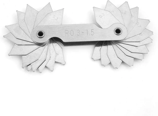 Alt view image 6 of 7 - Acogedor Radius Gauge Set 4pcs Stainless Steel Fillet Measuring R0.3-25