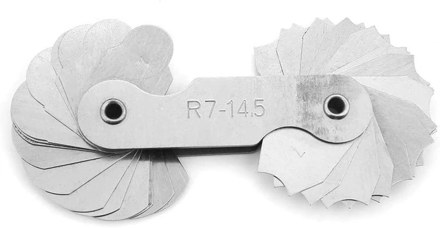 Alt view image 7 of 7 - Acogedor Radius Gauge Set 4pcs Stainless Steel Fillet Measuring R0.3-25