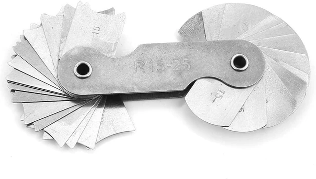 Alt view image 5 of 7 - Acogedor Radius Gauge Set 4pcs Stainless Steel Fillet Measuring R0.3-25