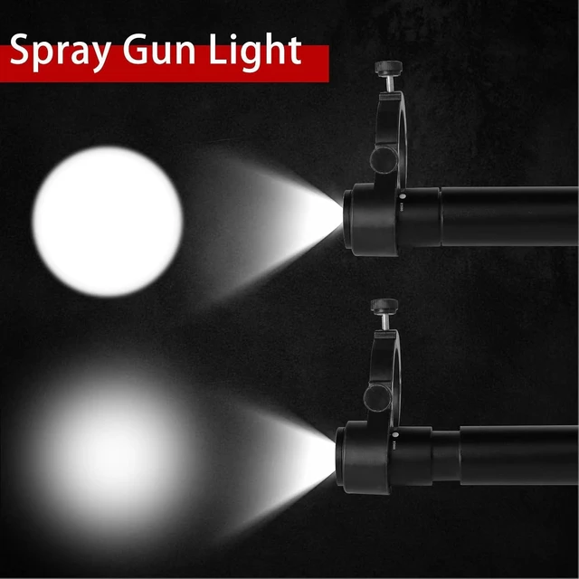 Alt view image 3 of 7 - Paint Spary Gun Light, Universal Automotive Paint Gun Light with 3 Levels of Brightness Adjustable, Paint Spray Gun Lighting System to Eliminate Paint Bubbles
