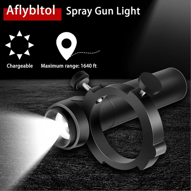 Alt view image 2 of 7 - Paint Spary Gun Light, Universal Automotive Paint Gun Light with 3 Levels of Brightness Adjustable, Paint Spray Gun Lighting System to Eliminate Paint Bubbles