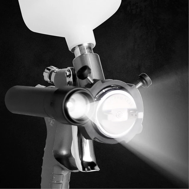Alt view image 5 of 7 - Paint Spary Gun Light, Universal Automotive Paint Gun Light with 3 Levels of Brightness Adjustable, Paint Spray Gun Lighting System to Eliminate Paint Bubbles