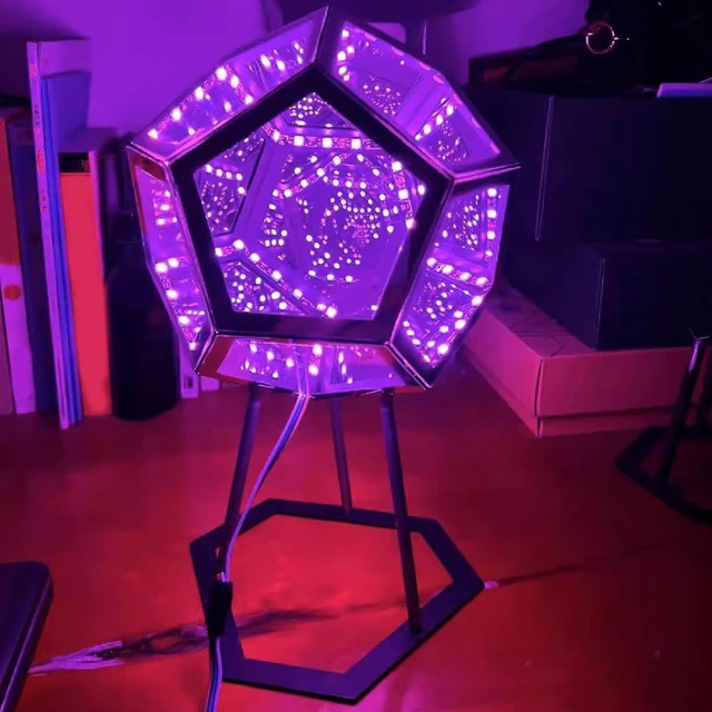 Main image of Acogedor Dodecahedron Light, USB 3D Cube Light, LED Desk Table Lamp Light Gaming Light, Ambient Night for Home Decoration
