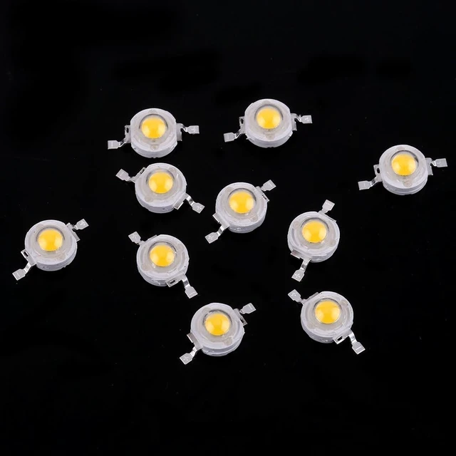 Alt view image 3 of 5 - Acogedor 100Pcs LED Lamp Beads, 1W High Power Led Chip, LED Lamp SMD Chip Light Bulb, SMD COB 1W Warm White LED Bead, for Home, Studio, Exhibition Foodlight/Spotlight Bulb Replacement(Warm White)