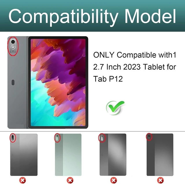 Alt view image 4 of 6 - Gugxiom Protective Case with Keyboard for Tab P12 12.7" 2023 TB370FU/TB371FC