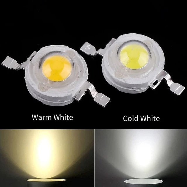 Alt view image 4 of 5 - Acogedor 100Pcs LED Lamp Beads, 1W High Power Led Chip, LED Lamp SMD Chip Light Bulb, SMD COB 1W Warm White LED Bead, for Home, Studio, Exhibition Foodlight/Spotlight Bulb Replacement(Warm White)