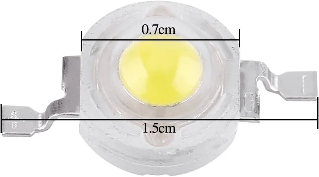 Alt view image 5 of 5 - Acogedor 100Pcs LED Lamp Beads, 1W High Power Led Chip, LED Lamp SMD Chip Light Bulb, SMD COB 1W Warm White LED Bead, for Home, Studio, Exhibition Foodlight/Spotlight Bulb Replacement(Warm White)