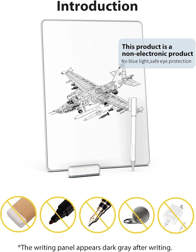 Alt view image 3 of 7 - Gugxiom LCD Writing Tablet, Magnetic Reusable Digital Notepad with Pen