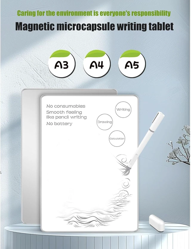 Alt view image 4 of 7 - Gugxiom LCD Writing Tablet, Magnetic Reusable Digital Notepad with Pen