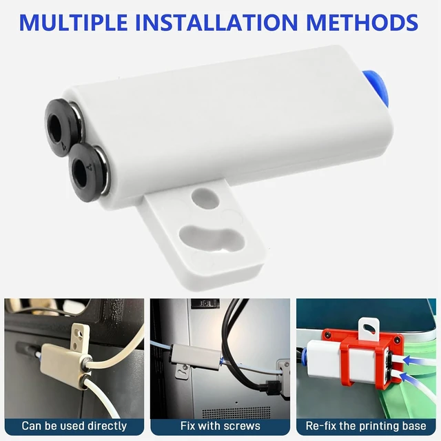 Alt view image 3 of 7 - Gugxiom 2 in 1 AMS PTFE Tube Adapter for Lab X1 X1E P1P P1S H2D H2S