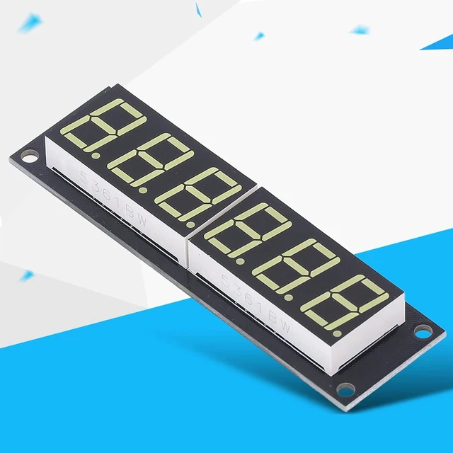 Alt view image 2 of 7 - Acogedor 0.56 inch LED Display Digital Tube 6 Digit Clock Module TM1637