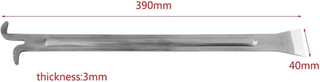 Alt view image 2 of 7 - Hive Scraper Tool, Stainless Steel Extra Long Beehive Cleaning Scraper, Beekeeping Tool, Beekeeping Supplies Beekeeper Equipment Bee Hive Tool