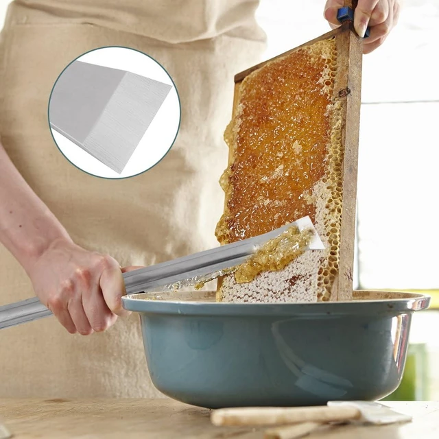 Alt view image 5 of 7 - Hive Scraper Tool, Stainless Steel Extra Long Beehive Cleaning Scraper, Beekeeping Tool, Beekeeping Supplies Beekeeper Equipment Bee Hive Tool