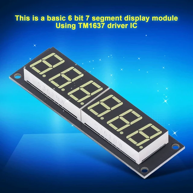 Alt view image 4 of 7 - Acogedor 0.56 inch LED Display Digital Tube 6 Digit Clock Module TM1637