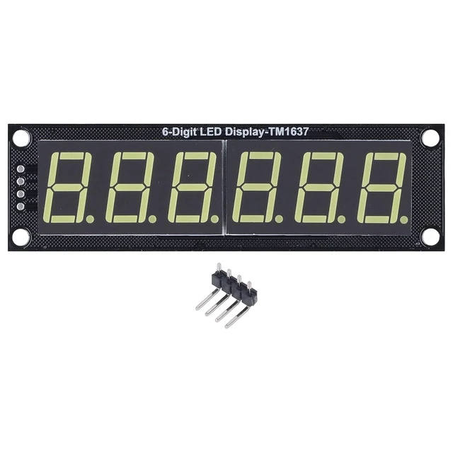 Alt view image 7 of 7 - Acogedor 0.56 inch LED Display Digital Tube 6 Digit Clock Module TM1637
