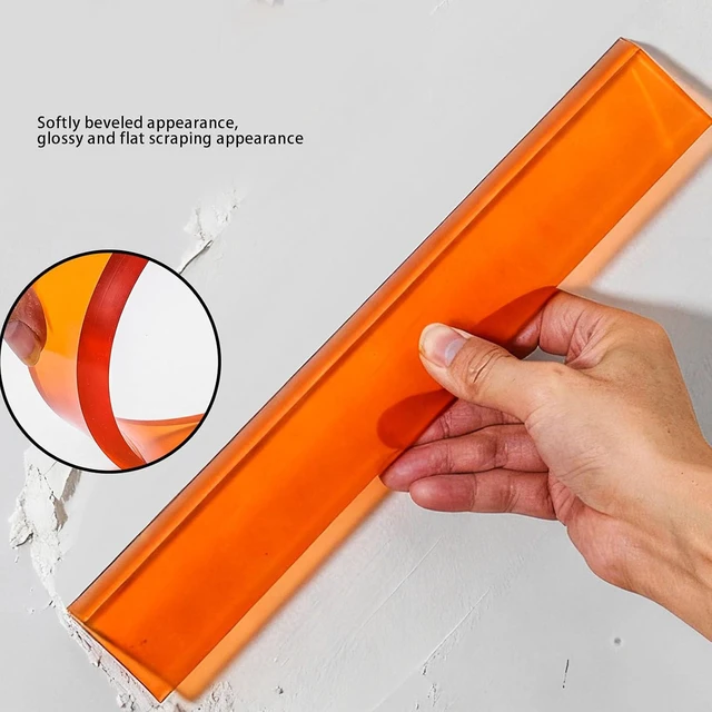 Alt view image 4 of 7 - Gugxiom 2Pcs Arc Shaped Putty Scraper, Bendable TPE Plaster Repair Tool Set, 30cm & 50cm Wall Cutter Filler Applicator for Home Decoration Painting